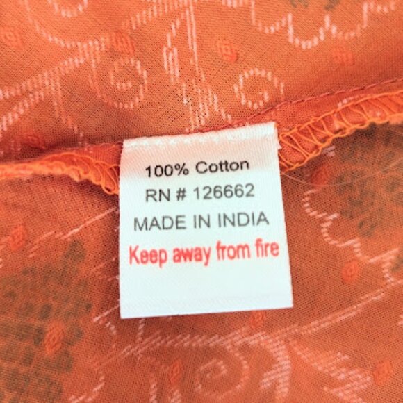 Backwoods 100% Cotton V-Neck Sleevless Tie Waist Cotton Sun Dress - Picture 14 of 15